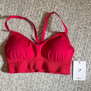 Gymshark Pink Sports Bra - Sweat Seamless